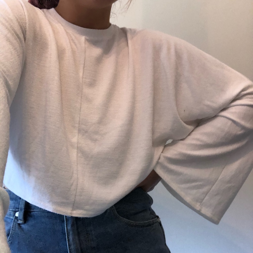 Aritzia Wilfred free long sleeve bat wing top